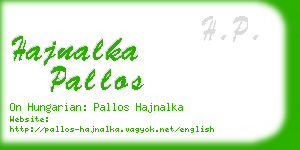 hajnalka pallos business card